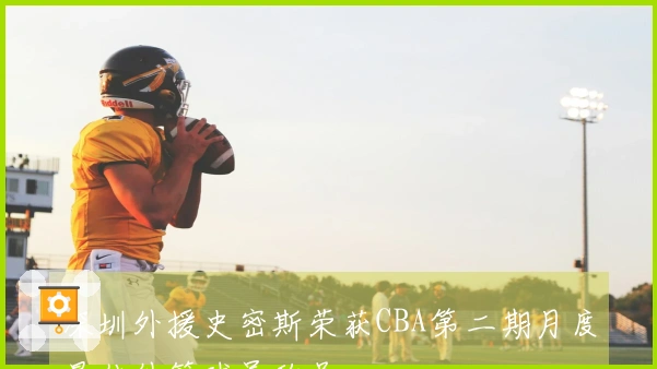 深圳外援史密斯荣获CBA第二期月度最佳外籍球员称号